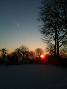 Sunset over Christmas