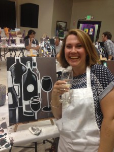 Wine whilst painting...